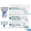 Nulu Anti-Splash Toilet Bowl Clips Blue-2