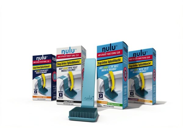 Nulu Anti-Splash Toilet Bowl Clips Blue-7
