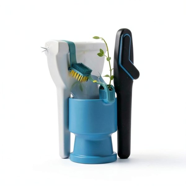 Nulu Anti-Splash Toilet Bowl Clips Blue-3