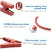 MEIRIYFA Battery Alligator Clips to 10AWG Bare Wire Crocodile Clamps 50A High Current Alligator Clips Cable for Power Stations Car Battery Emergency Hitch Rescue -11.8in/30cm-3