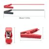 MEIRIYFA Battery Alligator Clips to 10AWG Bare Wire Crocodile Clamps 50A High Current Alligator Clips Cable for Power Stations Car Battery Emergency Hitch Rescue -11.8in/30cm-1